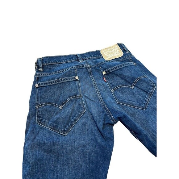 Levi's 514 Straight Denim Jeans Men's Size 32 X 30 Dark Wash - Cool Pockets - Picture 1 of 11